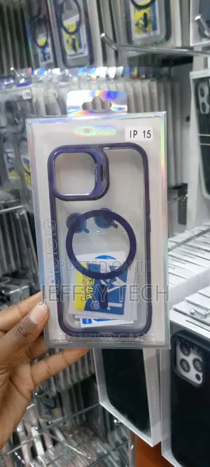 iPhone 15 Clear Case With Kickstand Built-in Camera /Lens