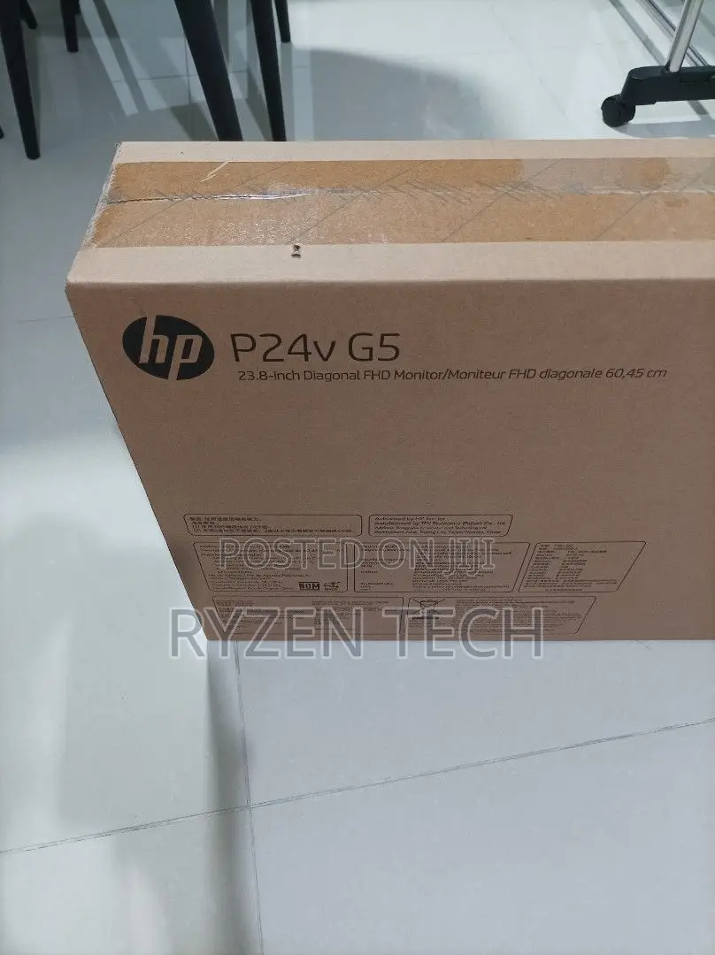 HP P24v G5 23.8" FHD Monitor, Black Color,