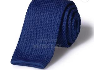 Dark Purple Royalnavyblue Knitted Ties - thumbnail 2