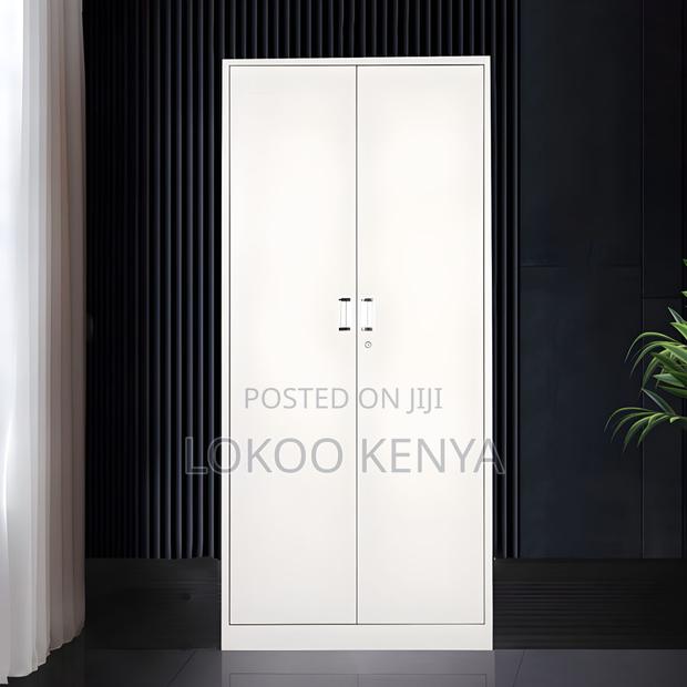 Office Cabinet : Metallic Gray Storage Office Cabinet - thumbnail 2