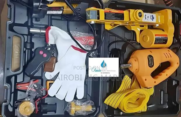 Electric-Car-Jack-Kit-With-Electric-Wrench-and-Inflator - main view