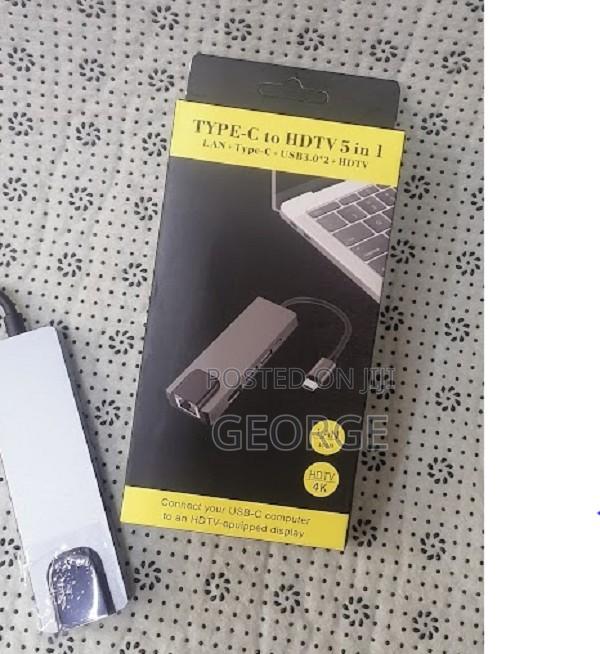 Type C 5in1 to HDTV Adapter Available Lan