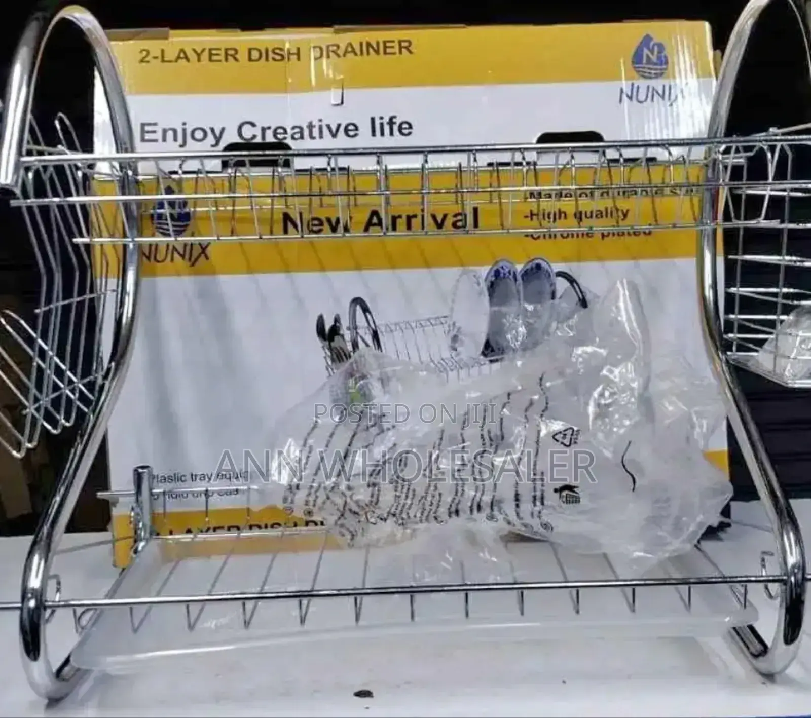 New-Nunix-Dish-Rack-2-Tiers-Dr2s-Stainless-Steel