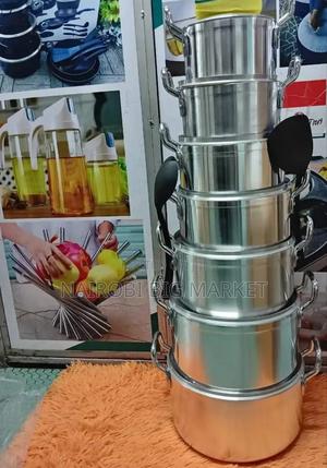 Tornado 14 Pieces Heavy Aluminium Stainless Pot Sufuria Set - main view
