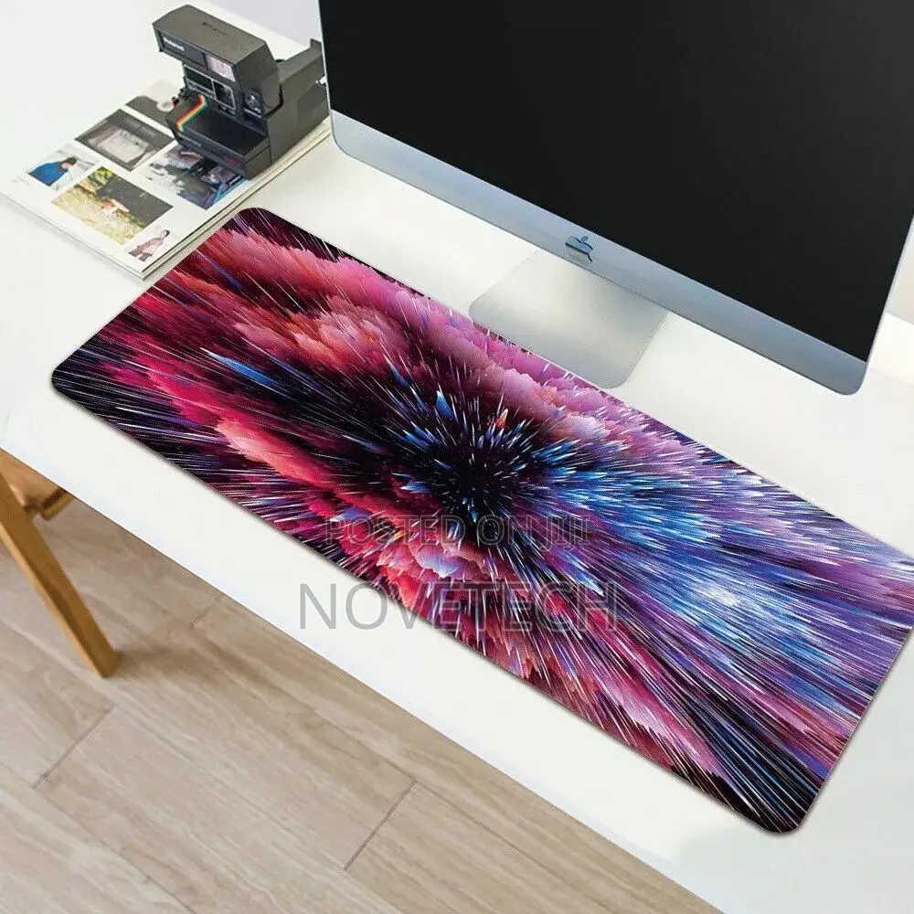 Mouse Mat Pad 80x40cm World Map Anti-Slip Pc Laptop Desk Pad