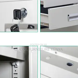 Cabinets:2-Door Modern Vertical Metallic Storage Cabinet
