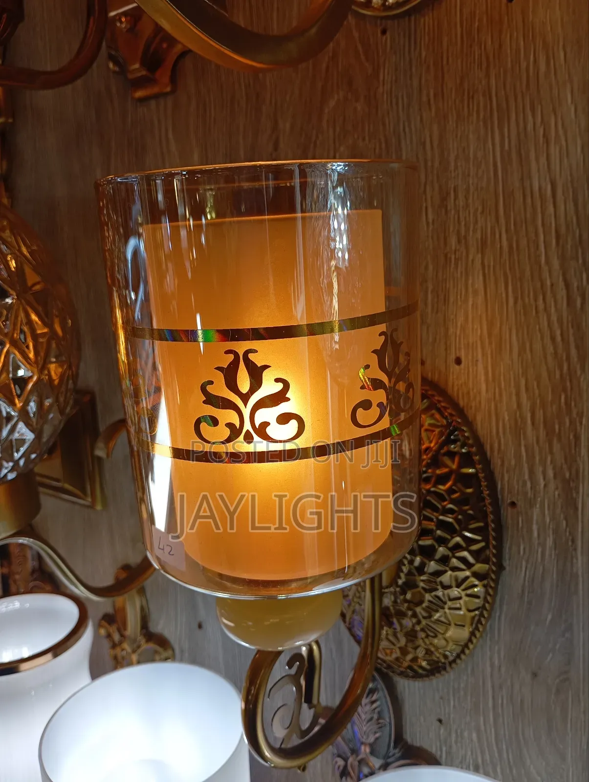 Bedside Living Room Lamp Candle Holder Hotel Indoor