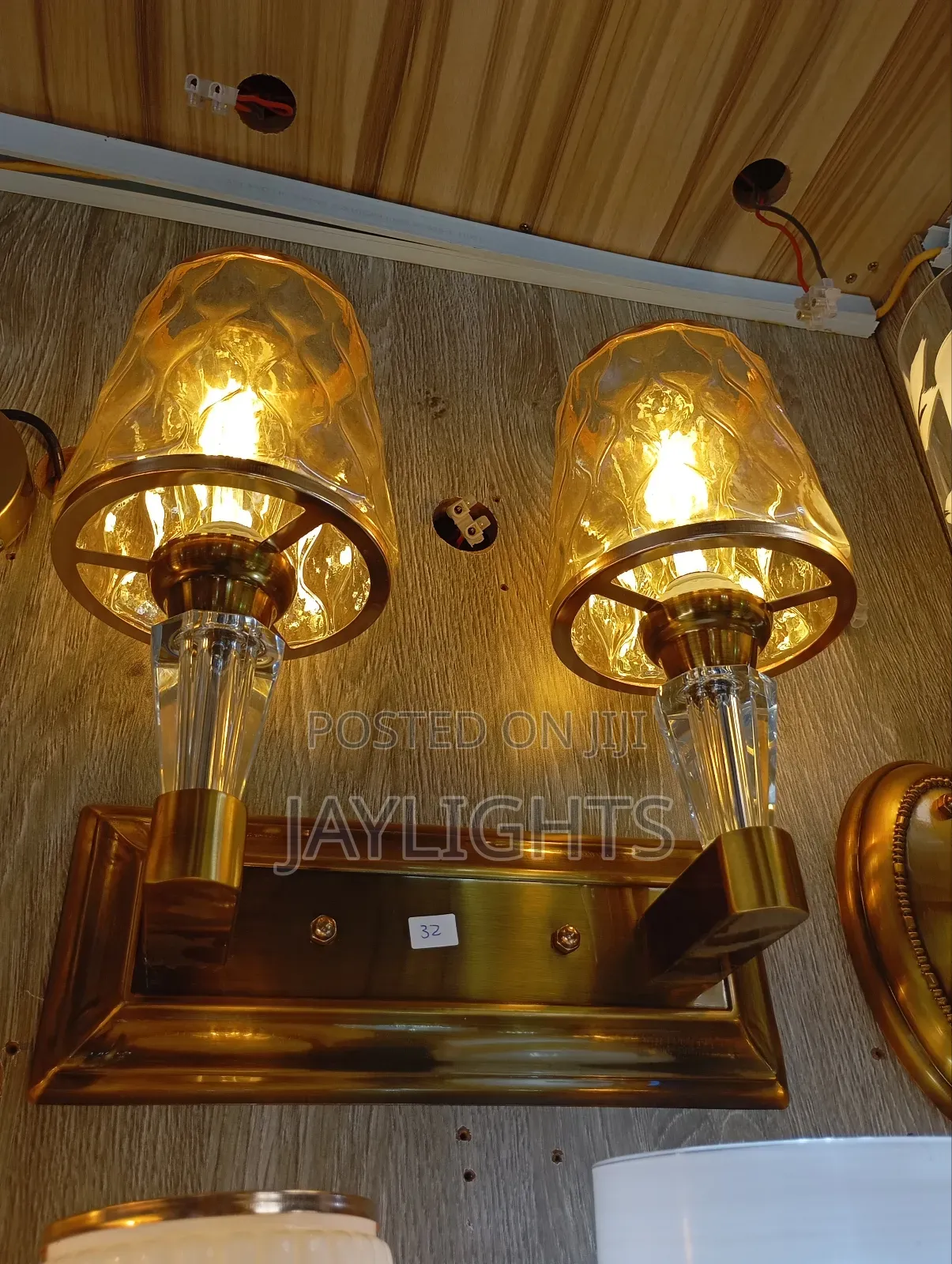 Classic Wall Lamp Cylindrical Clear Glass Lamp Art Wall