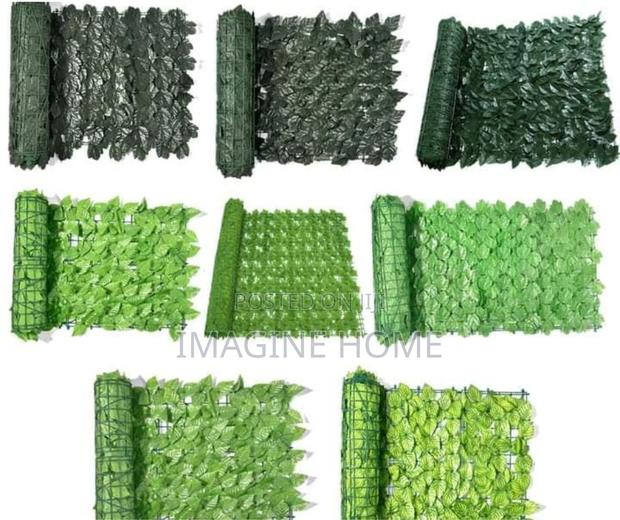 Artificial Dark Green Fences Balcony Decor