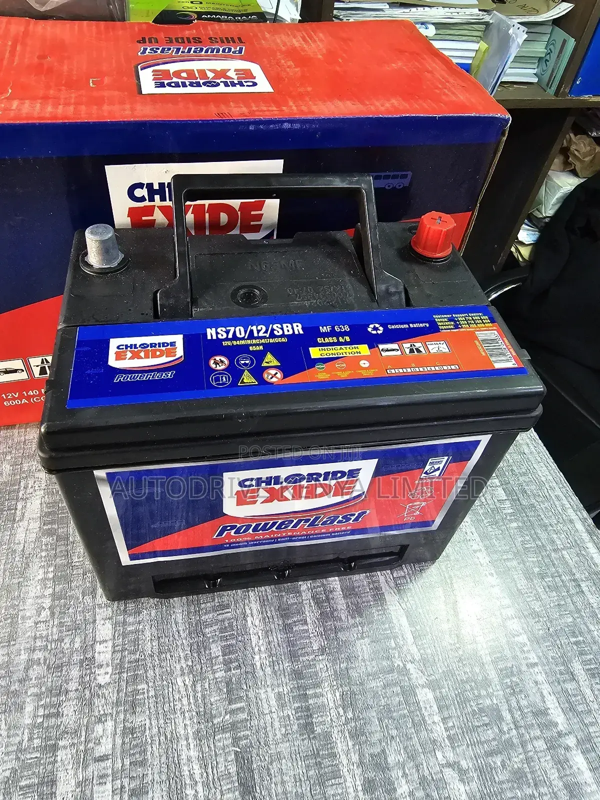 NS70R Chloride Exide Powerlast