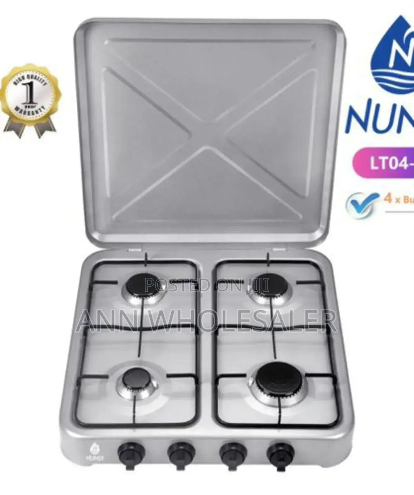 New Model-Nunix Table Top Cooker 4 Burner BBN-5