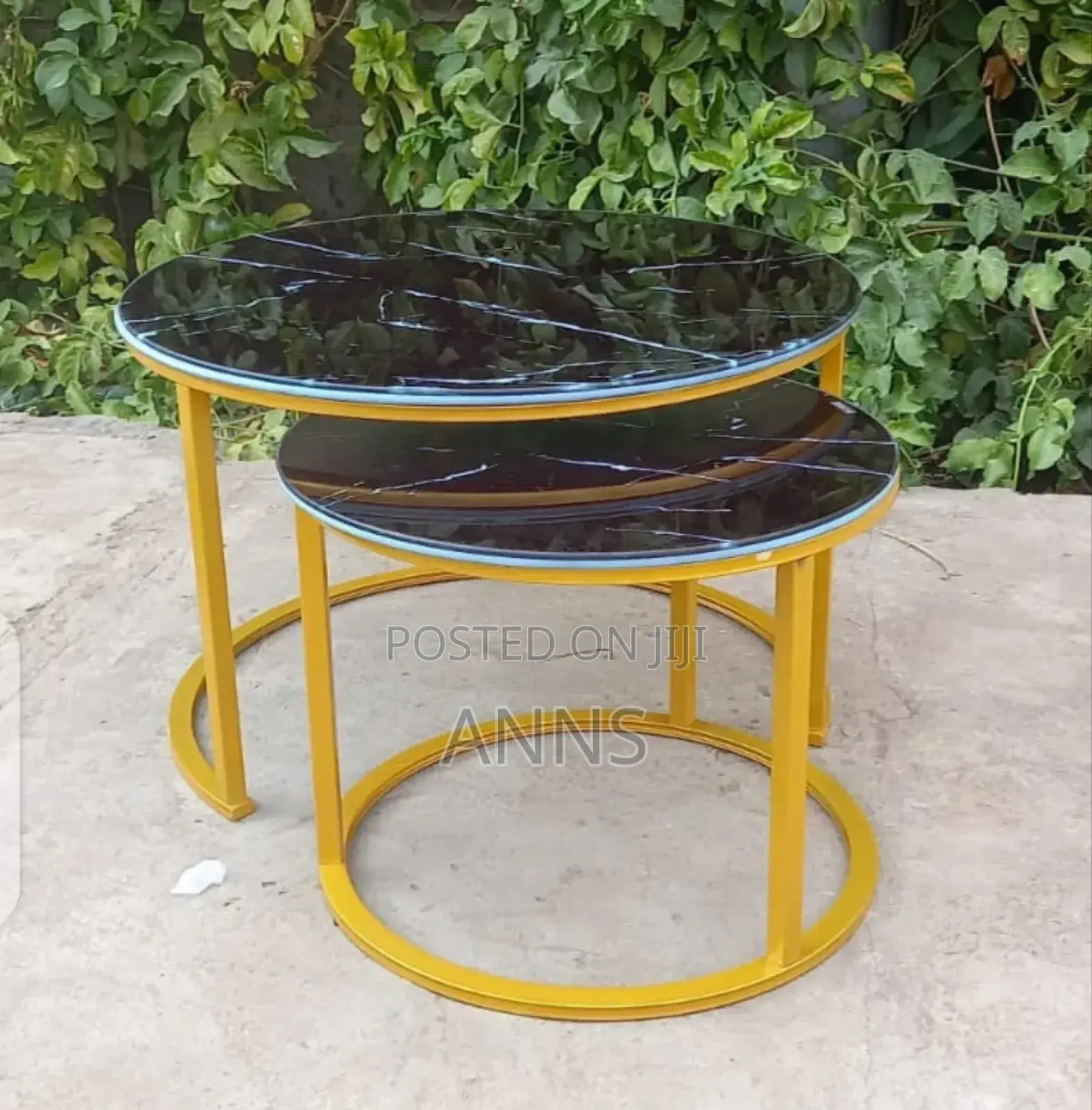 Glass Marble Effect Coffee Table