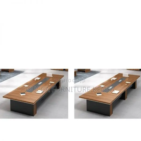 Office Tables:3 Meters Manufactured Wood Boardroom Desk