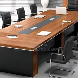 Office Tables:3 Meters Manufactured Wood Boardroom Desk