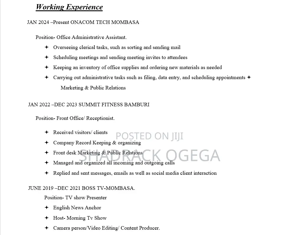 Receptionist