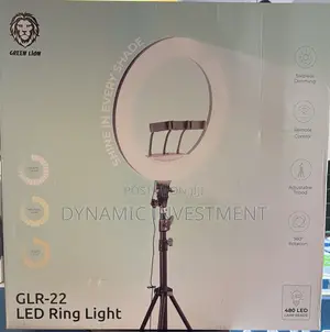 Green Lion Button Mode Ringlight 22 With Tripod
