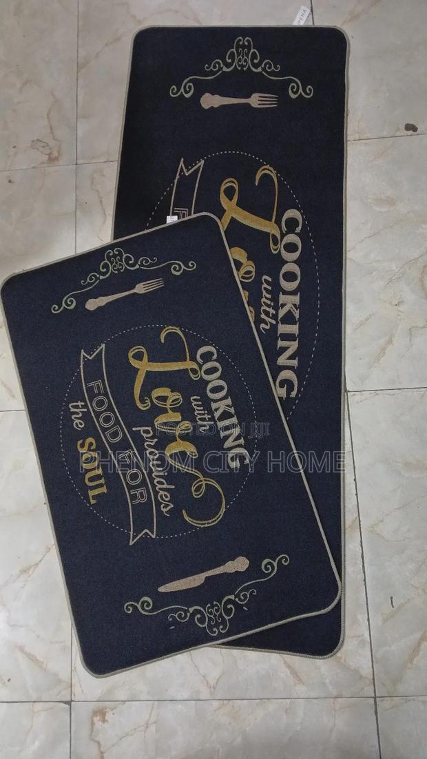Decorative 2pc Binded Kitchen Mats - thumbnail 2