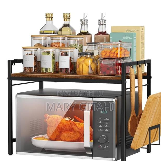 Metallic 1 Layer Microwave Stand