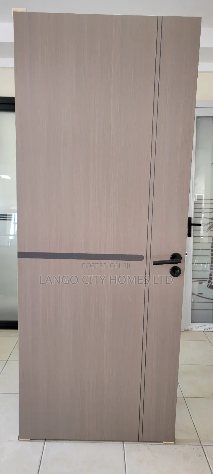 Imported Brown With a Touch of Grey Wooden Door