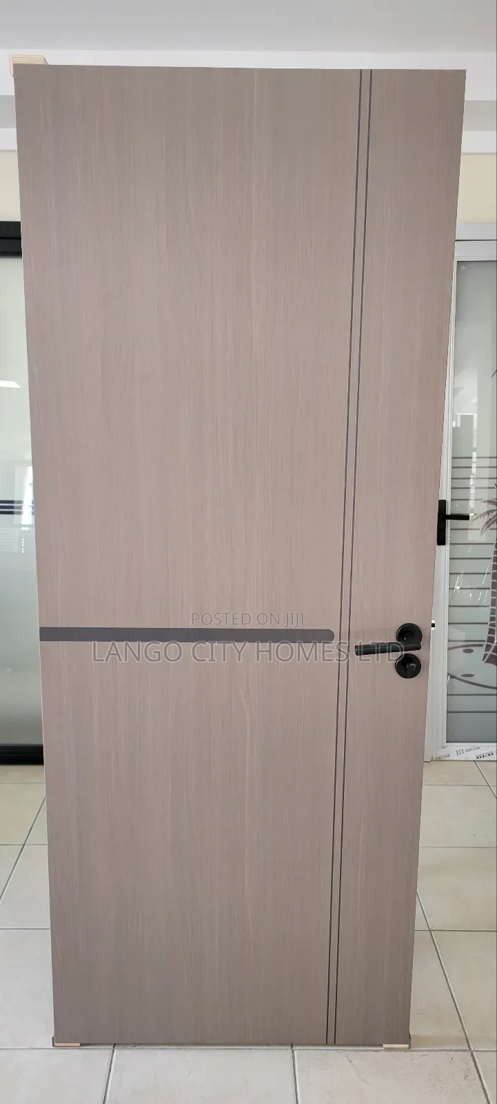 Imported Brown With a Touch of Grey Wooden Door