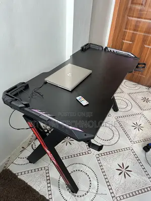 Gaming Table With Lighting. Free Mousepad