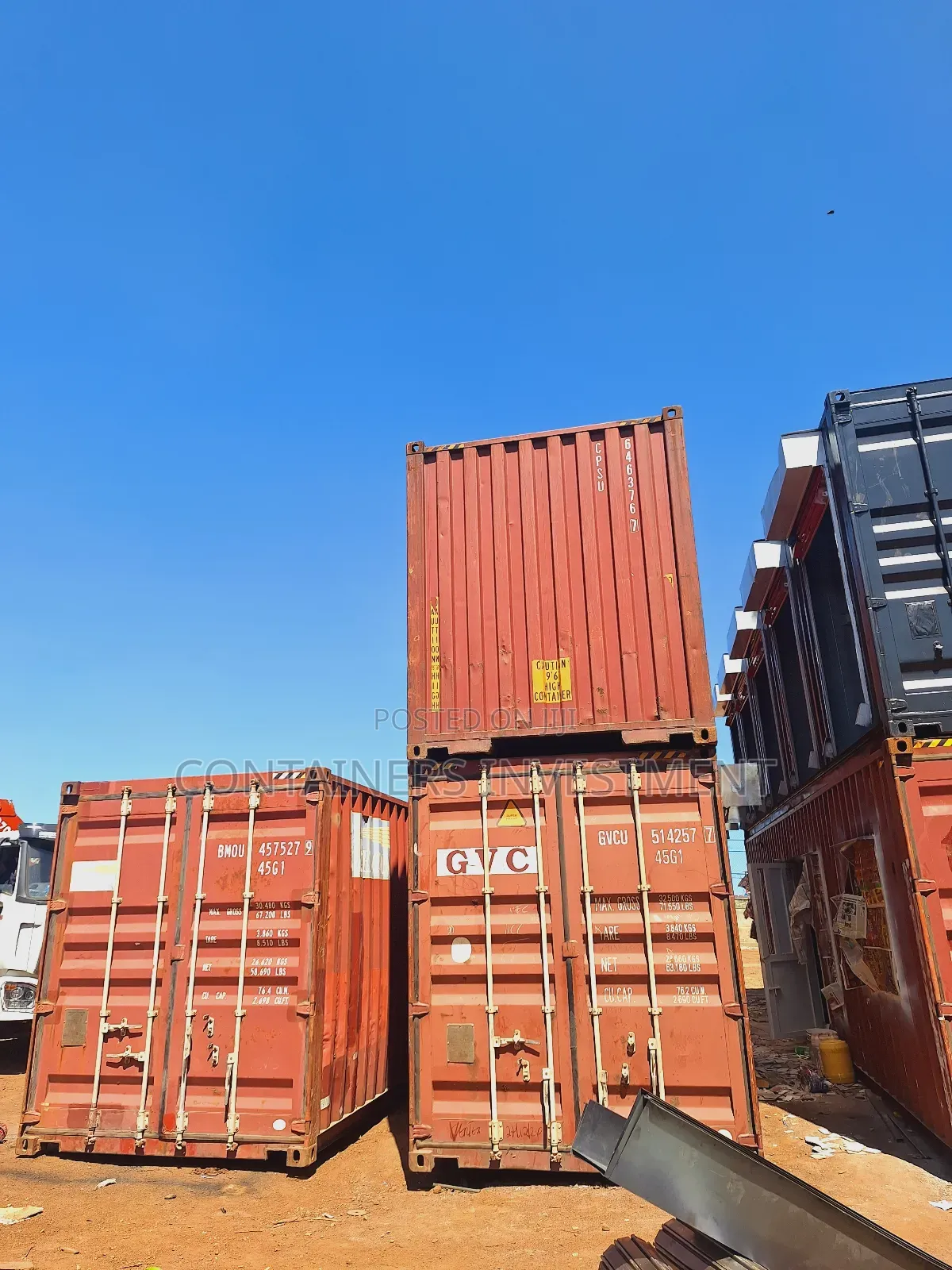 40ft Shipping Containers- Can Be Used Empty or Fabricated.