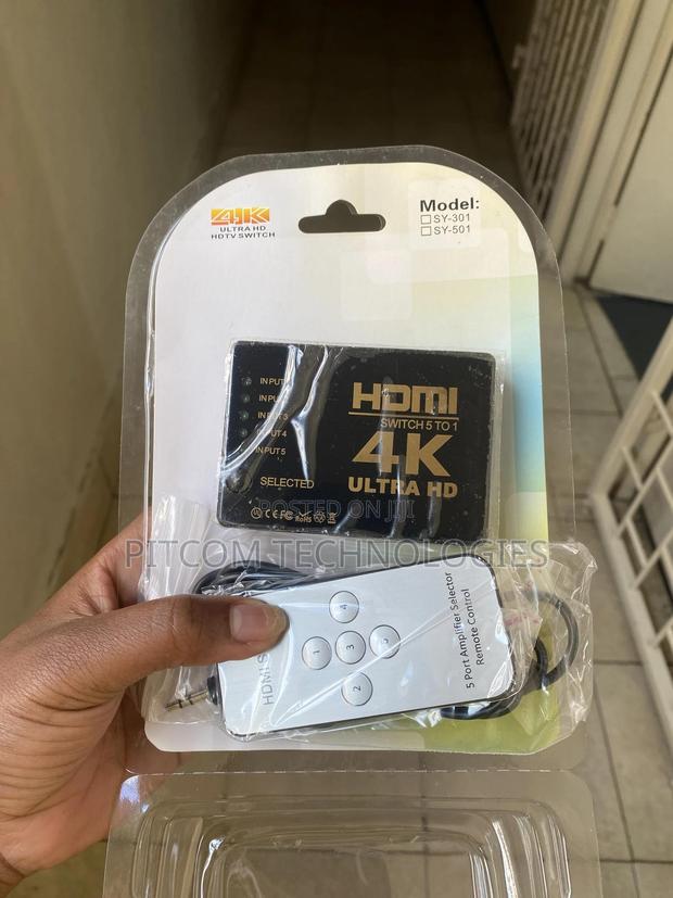 Hdmi 5x1 5 Port Switch/Switcher With Ir Remote - thumbnail 2