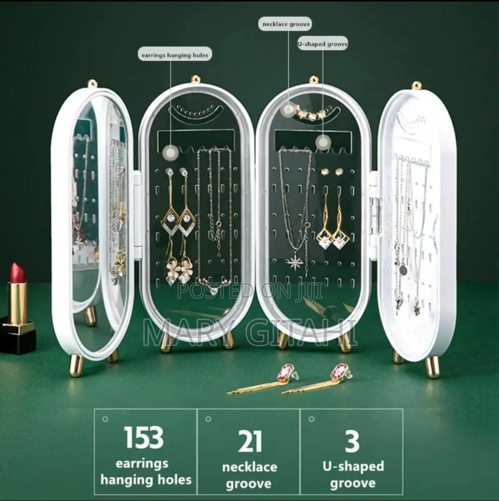 Foldable Unique Vintage Retro Jewelry Display Rack