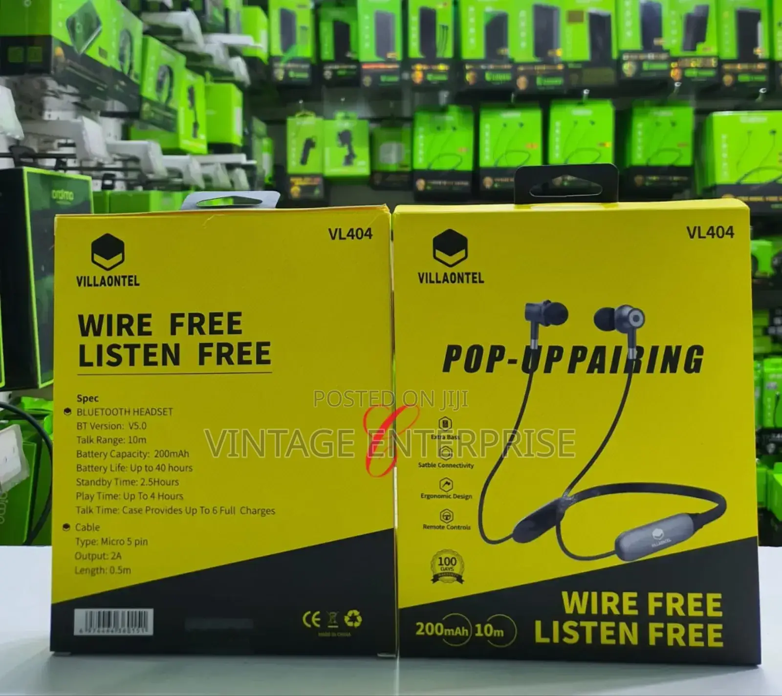 Villaontel VL404 Pop Up Pairing Neckband