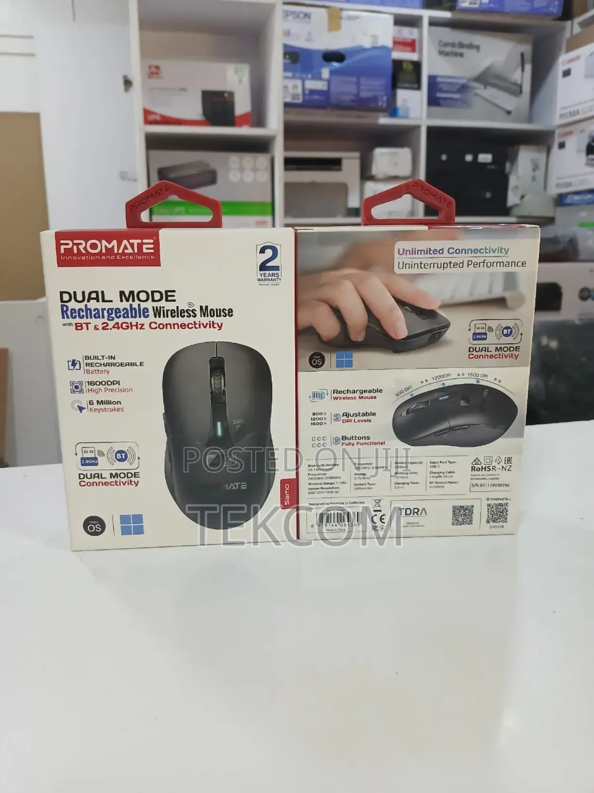 Promate Samo Dual Mode Mouse Wireless