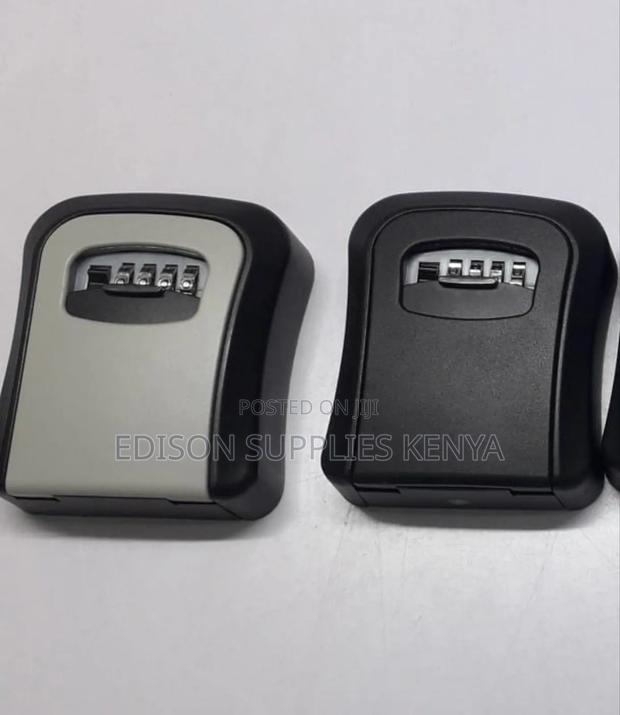 Key Storage Box Wall Mounted Metallic 4 Digit Combination - thumbnail 5