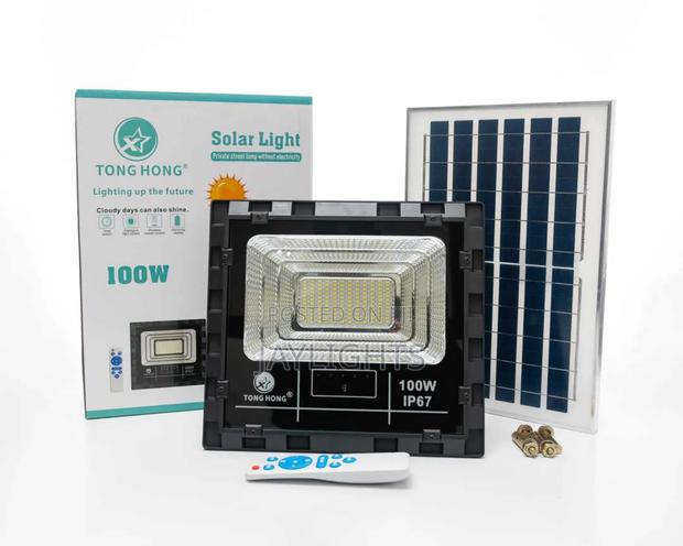 100W Remote Control Garden Outdoor Led Solar Flood Lights