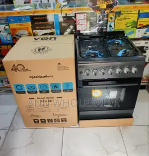 3G+1E Von Gas Cooker 58 by 58- With Glass Lid