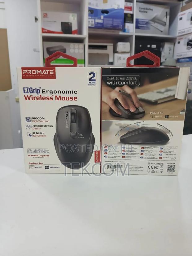 Promate Ezgrip Uniglide Ergonomic Mous3 - thumbnail 3