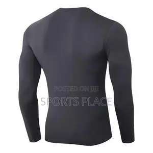 New Black Base Layer Stretcher Compression Shirt
