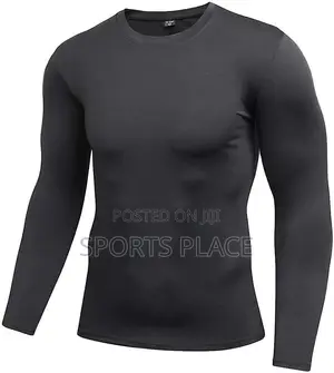 New Black Base Layer Stretcher Compression Shirt