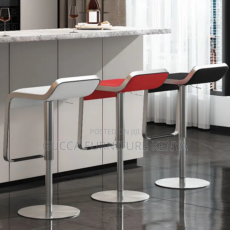 Home Chairs:Rotatable Horse Seat Bar Stool With Back