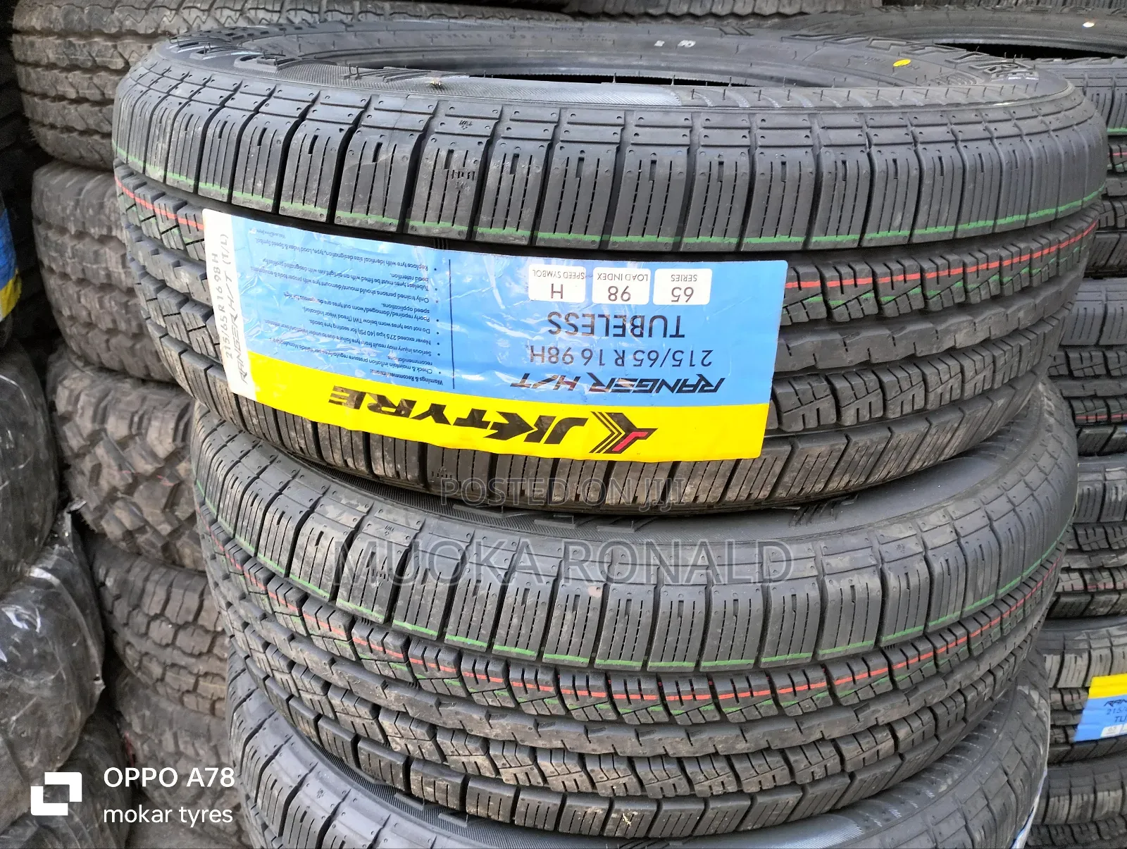 215/65R16 Jk Tyre Made In India (Ranger H/T