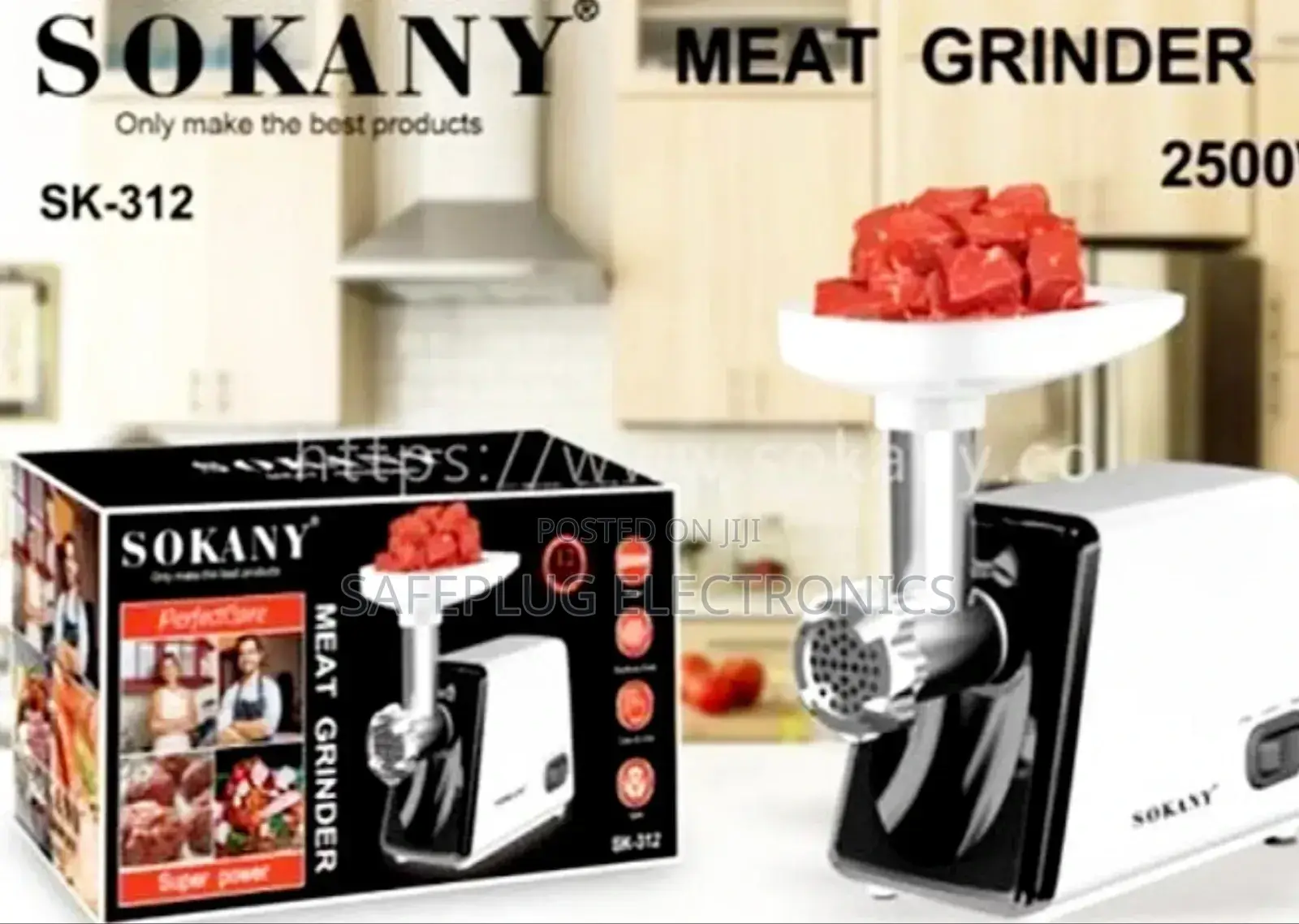 2500watts Sokany Electric Meat Mincer Machine