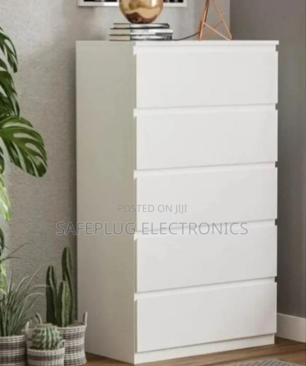5 Drawers Dove Chest of Drawers Plastic Board