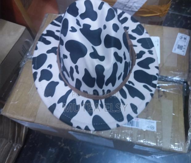 Off White Vintage Fedora Hats - thumbnail 2