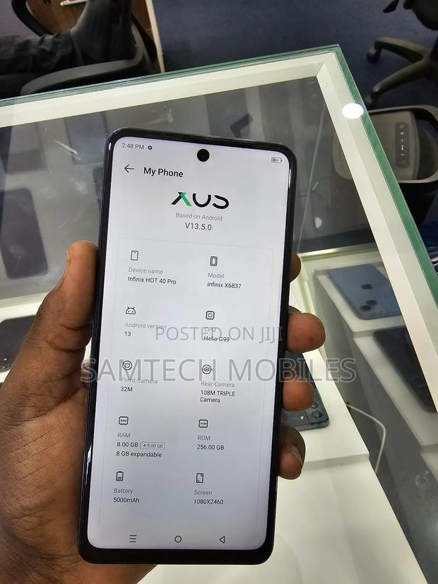 Infinix Hot 40 Pro 256 GB Gray