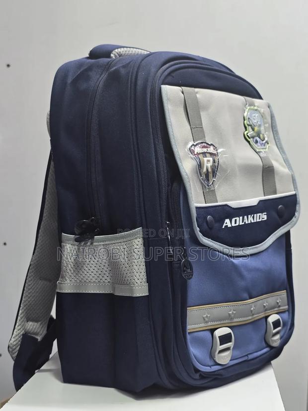 Elementary Navy Blue Large School Bag for Boys - thumbnail 2