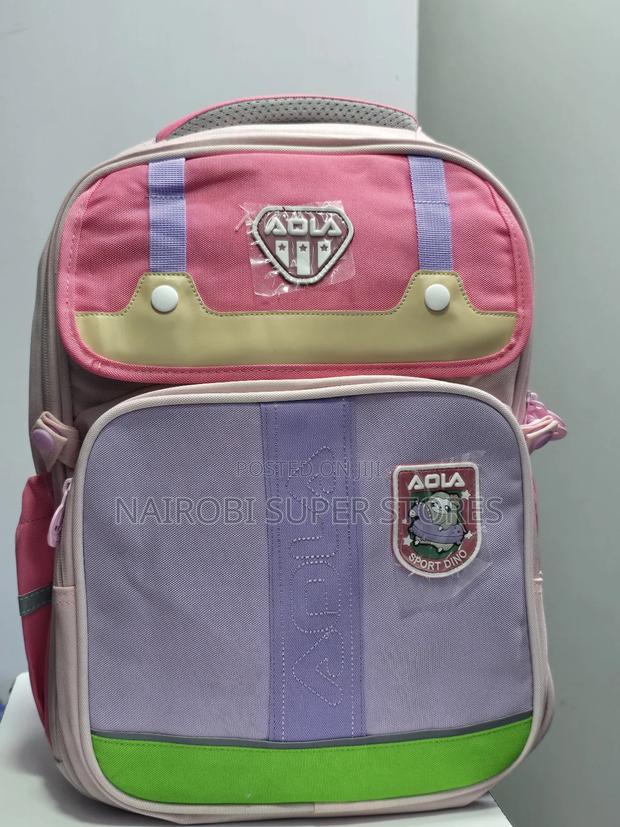 Elementary Pink Purple Kids School Bag Executive Finish