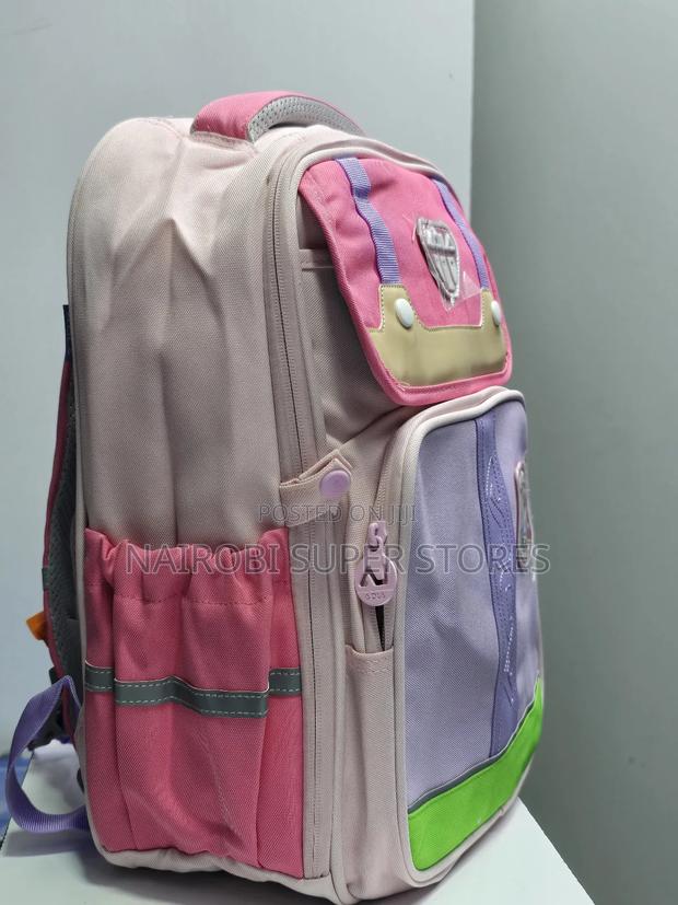 Elementary Pink Purple Kids School Bag Executive Finish - thumbnail 2