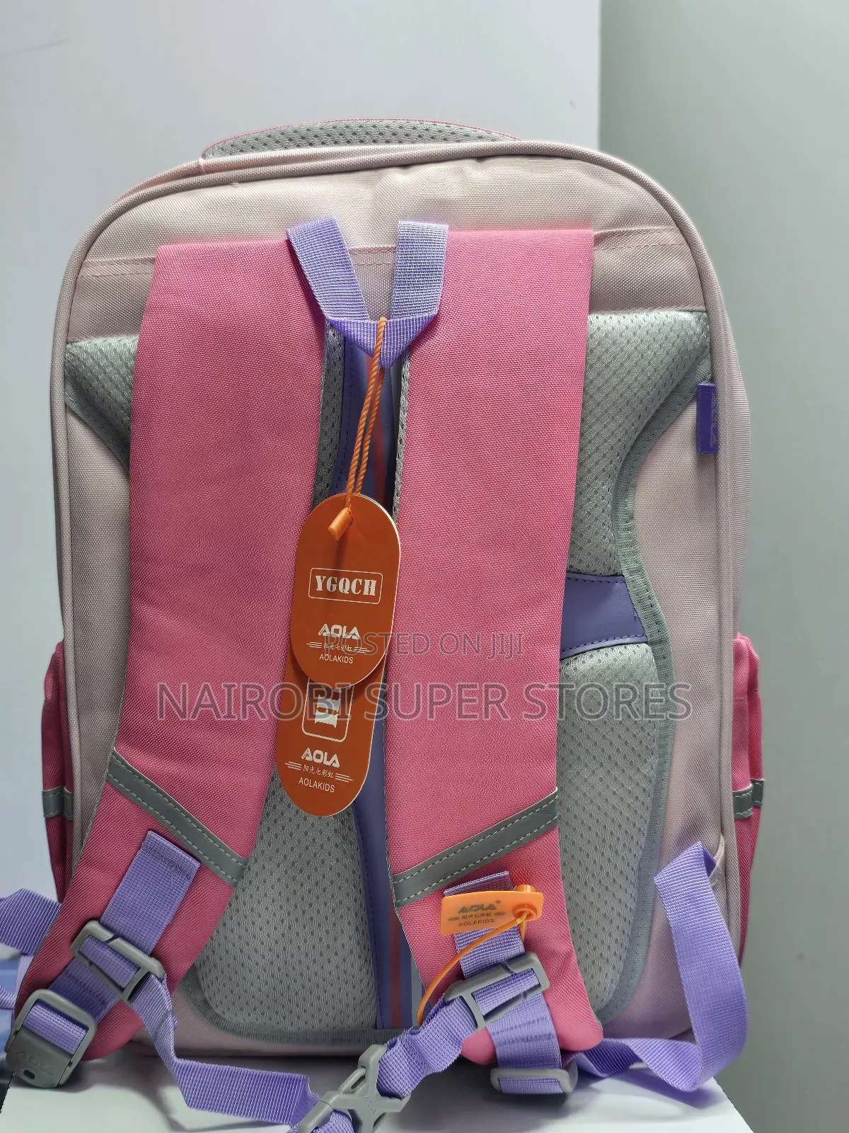 Elementary Pink Purple Kids School Bag Executive Finish