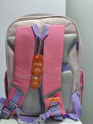 Elementary Pink Purple Kids School Bag Executive Finish
