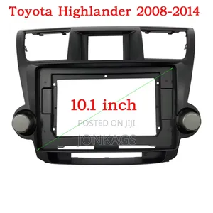 Dashboard Frame for Toyota Highlander 2019 + Fits 10 Inches