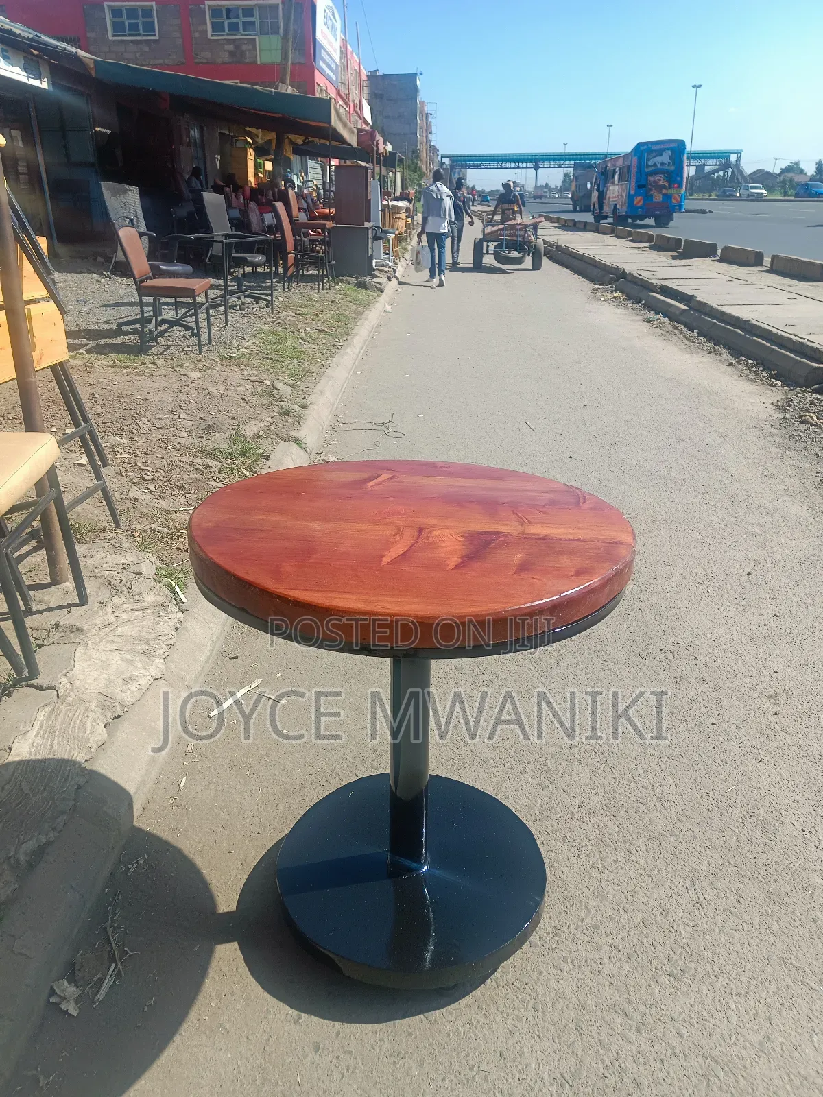 Round Wooden Restaurant Table ,
