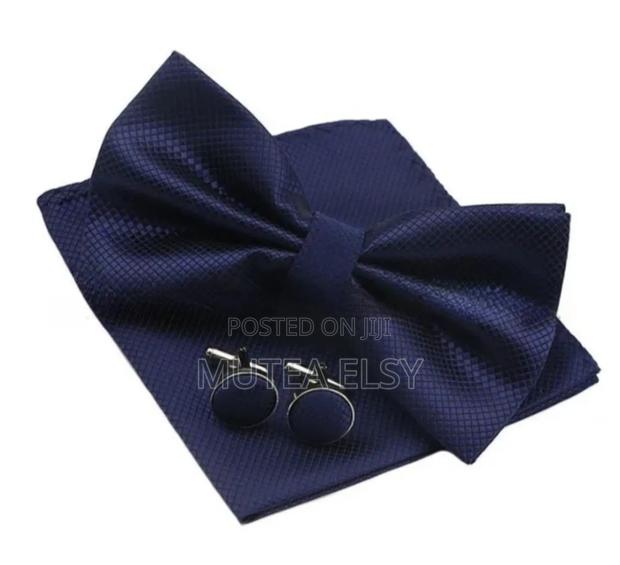 Navyblue Royalblue Normal Bowties Sets - thumbnail 3